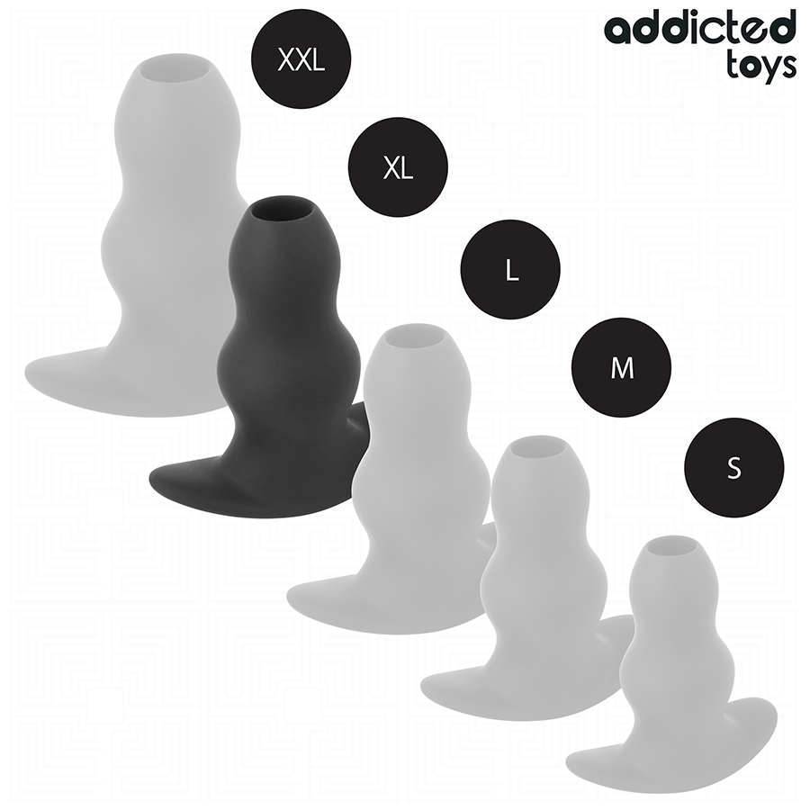 PLUG ANALE CAVO 14 CM, SILICONE MEDICALE, BASE ERGONOMICA