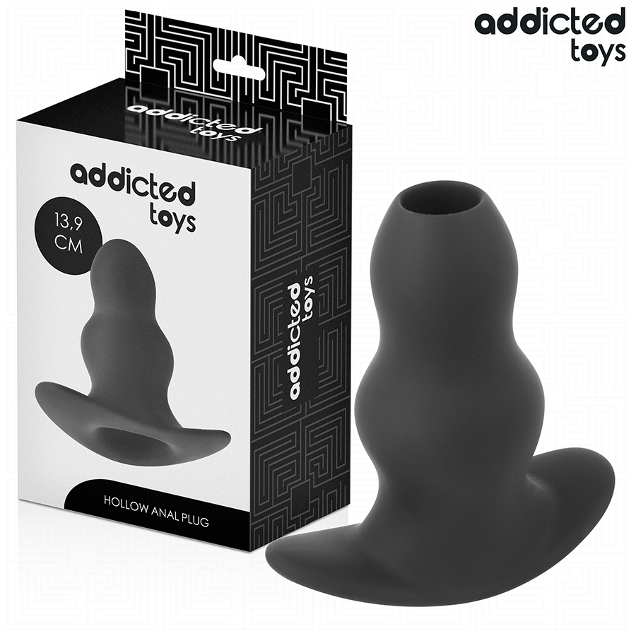 PLUG ANALE CAVO 14 CM, SILICONE MEDICALE, BASE ERGONOMICA