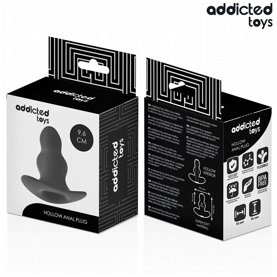 PLUG ANALE CAVO 9 CM, SILICONE MEDICALE, STIMOLAZIONE AVANZATA