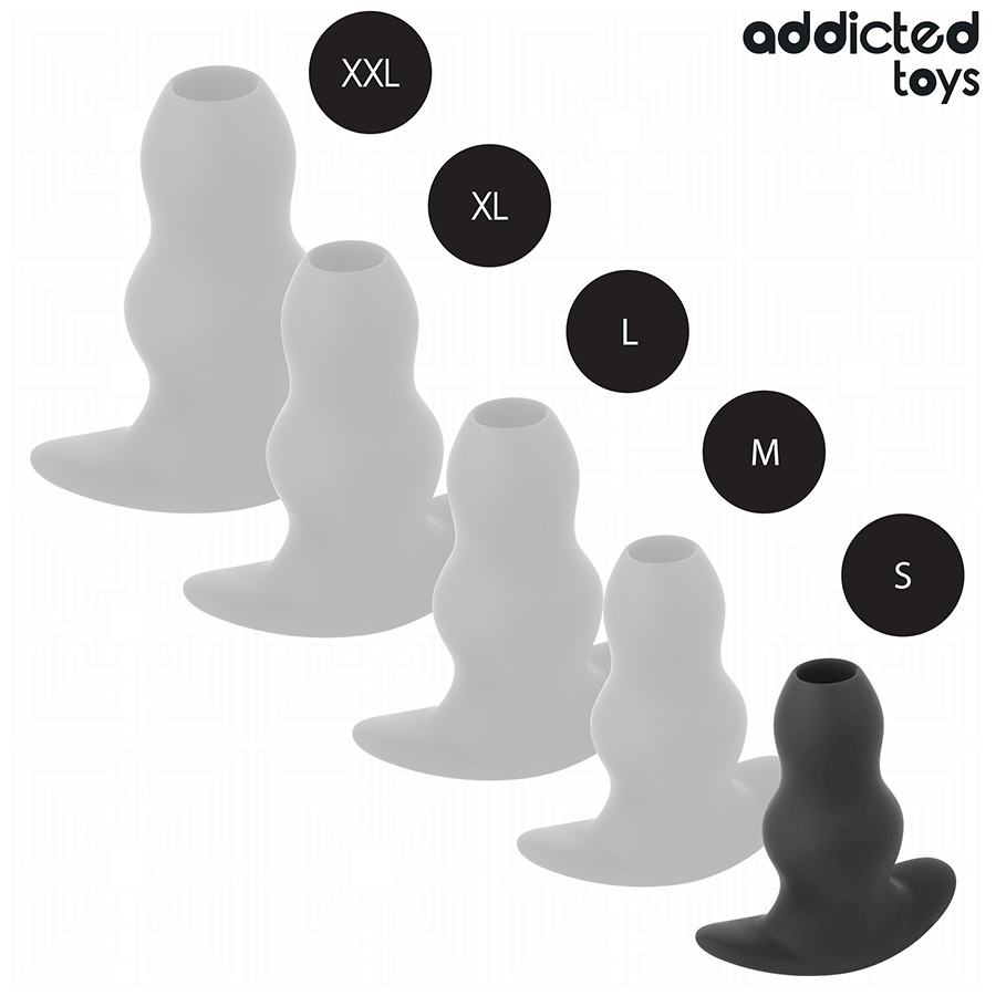 PLUG ANALE CAVO 7 CM, SILICONE MEDICALE, BASE ERGONOMICA