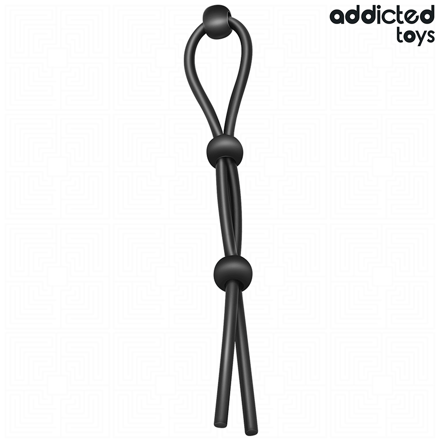 ADDICTED TOYS - ANELLO PENE A LACCIO IN SILICONE A TRIPLO ANELLO