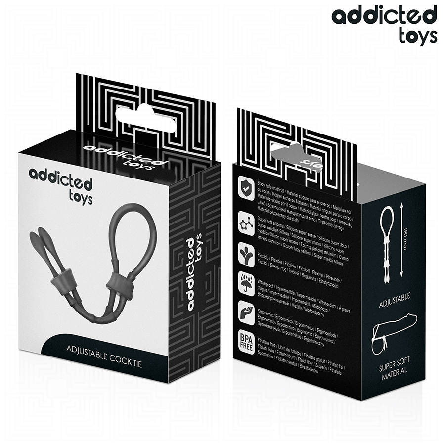 ADDICTED TOYS - ANELLO PENE A LACCIO IN SILICONE REGOLABILE
