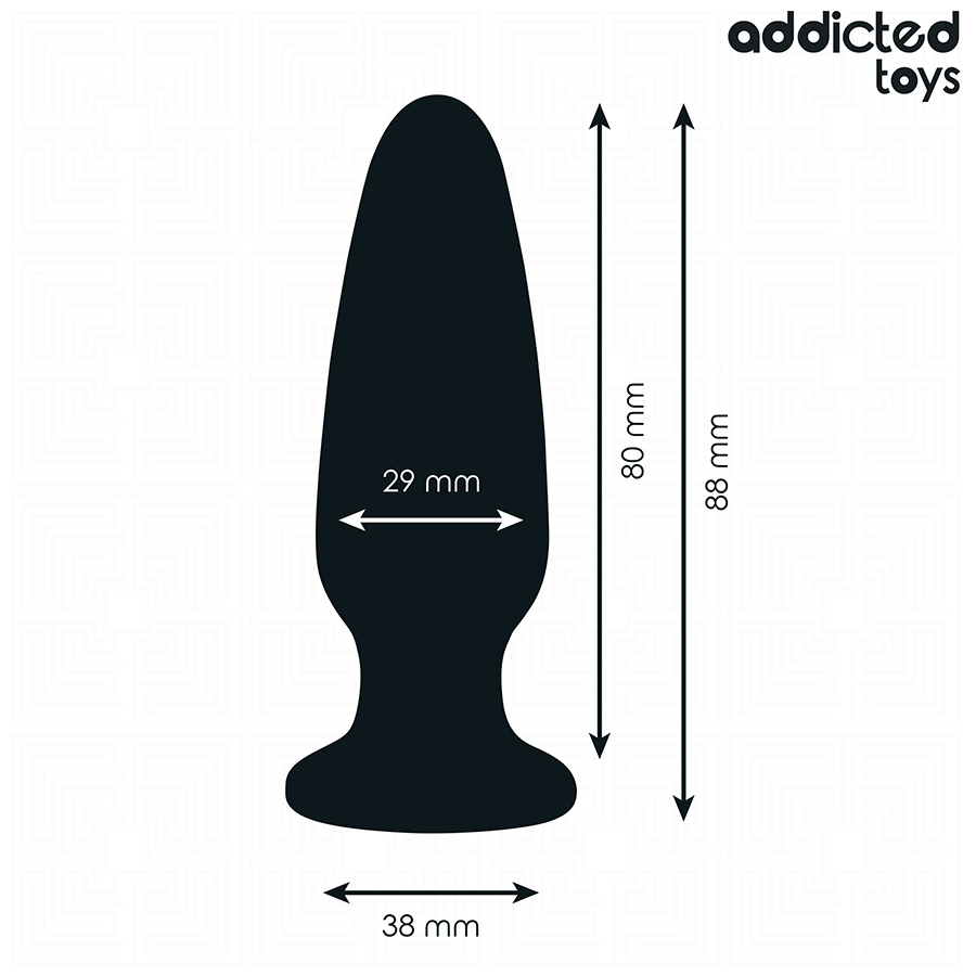 PLUG ANALE CON GIOIELLO, SILICONE MEDICALE, IDEALE PER PRINCIPIANTI