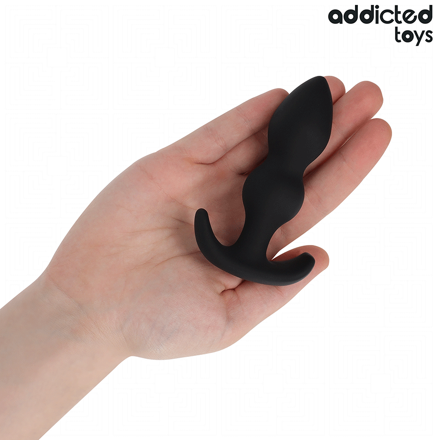 PLUG ANALE 10 CM MISURA S, SILICONE MEDICALE, DESIGN A DOPPIA SFERA