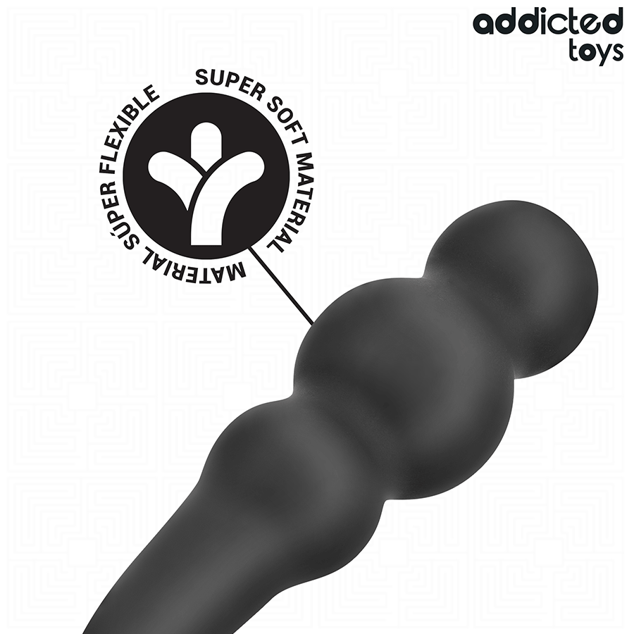 PLUG ANALE CON ANELLO PENE, SILICONE MEDICALE, STIMOLAZIONE PROGRESSIVA