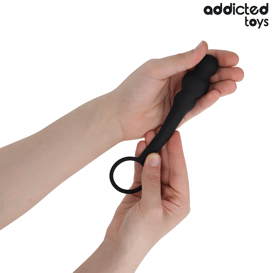 PLUG ANALE CON ANELLO PENE, SILICONE MEDICALE, STIMOLAZIONE PROGRESSIVA