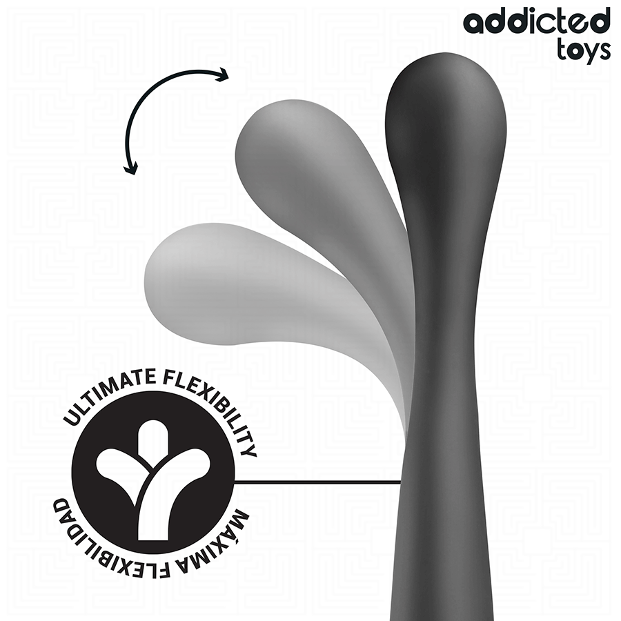 STIMOLATORE PROSTATA FLESSIBILE, SPESSORE PROGRESSIVO, SILICONE MEDICO