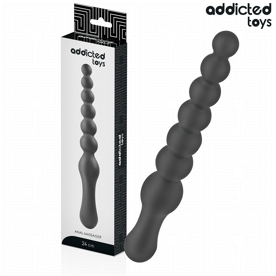 PLUG ANALE BEADED FLESSIBILE, STIMOLAZIONE PROGRESSIVA, SILICONE MEDICO