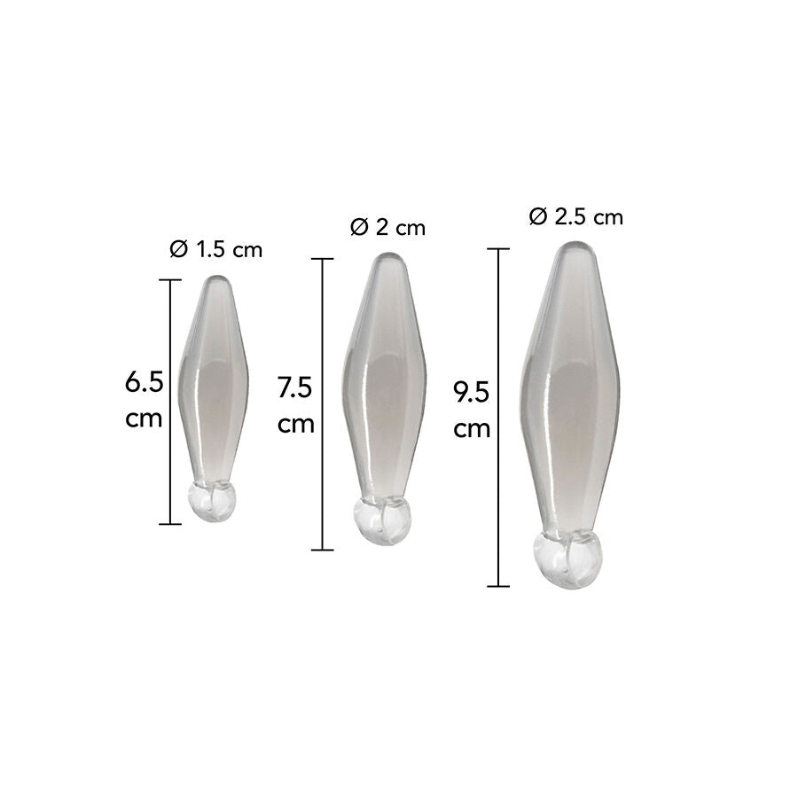 TOYJOY - STIMOLAZIONE ANALE FINGER RIMMER SET TRASPARENTE 3 PZ
