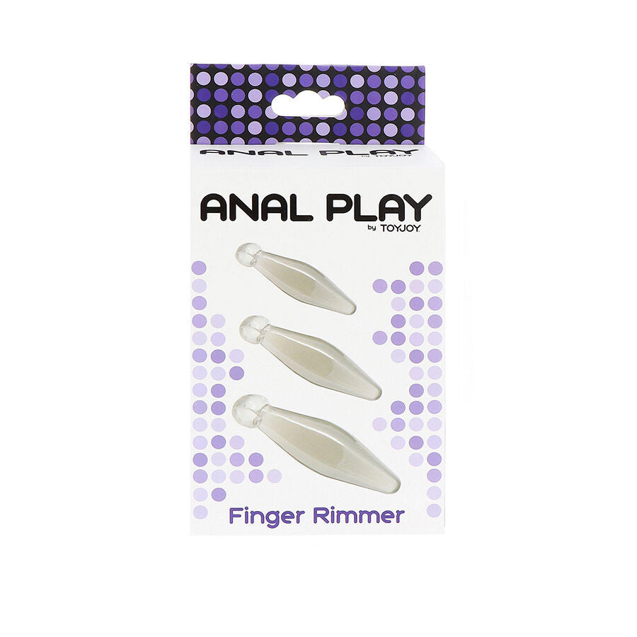 TOYJOY - STIMOLAZIONE ANALE FINGER RIMMER SET TRASPARENTE 3 PZ