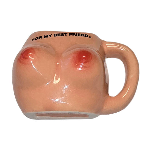 MAGNETE TAZZA CERAMICA SENO, REGALO UMORISTICO PER ADULTI