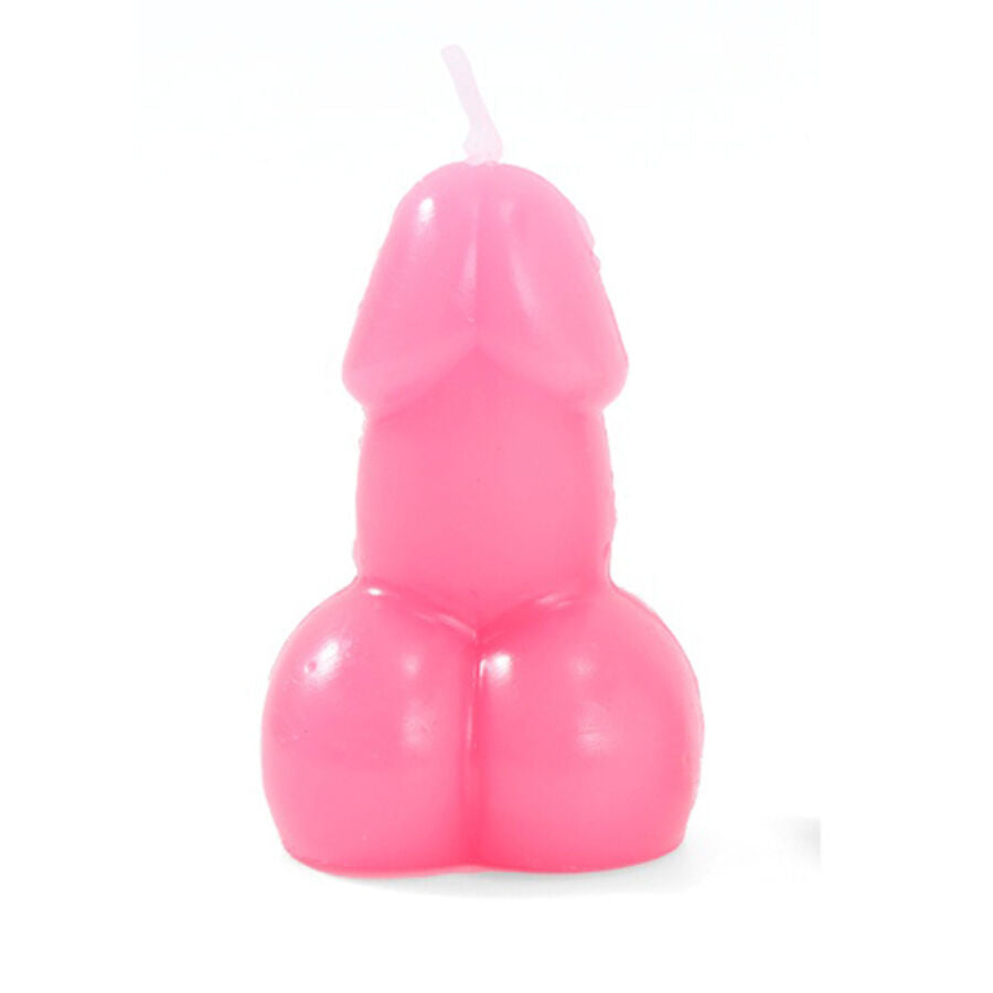 CANDELA SCHERZOSA PENE FUCSIA, DIVERTENTE E PROVOCANTE, PERFETTA PER FESTE AUDACI