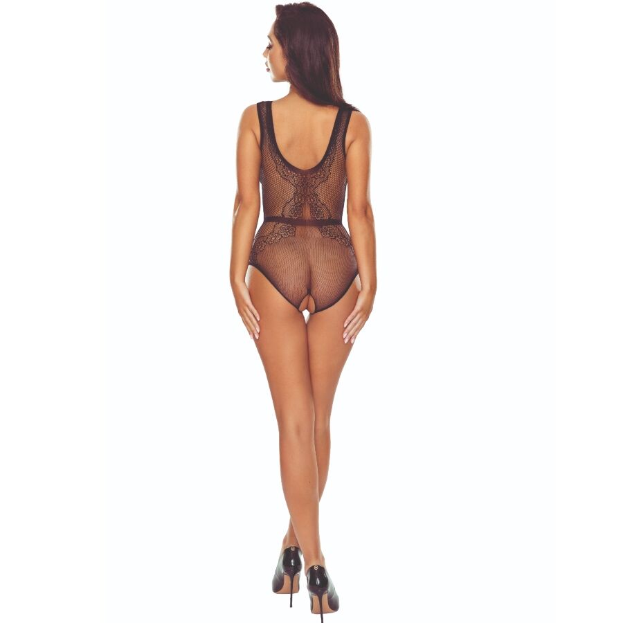 PASSION - BODYSTOCKING DONNA BS115 NERO