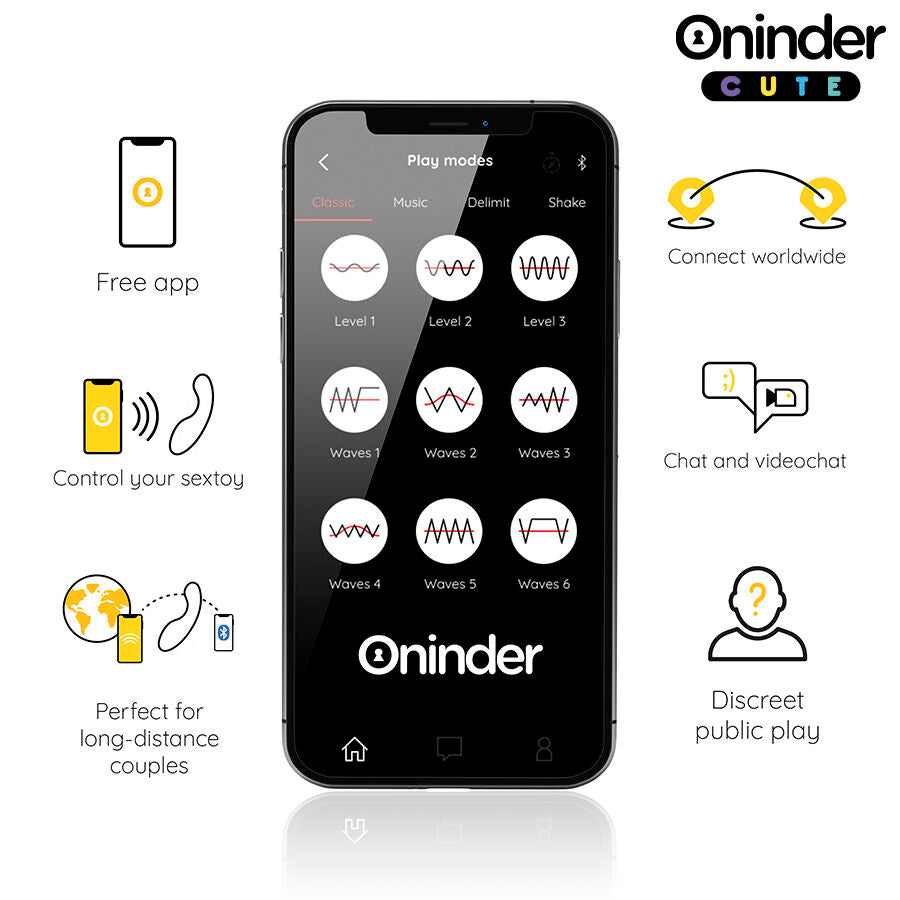 ONINDER CUTE - LOVE BUDDY VIBRATORE PUNTO G CON APP GRATUITA