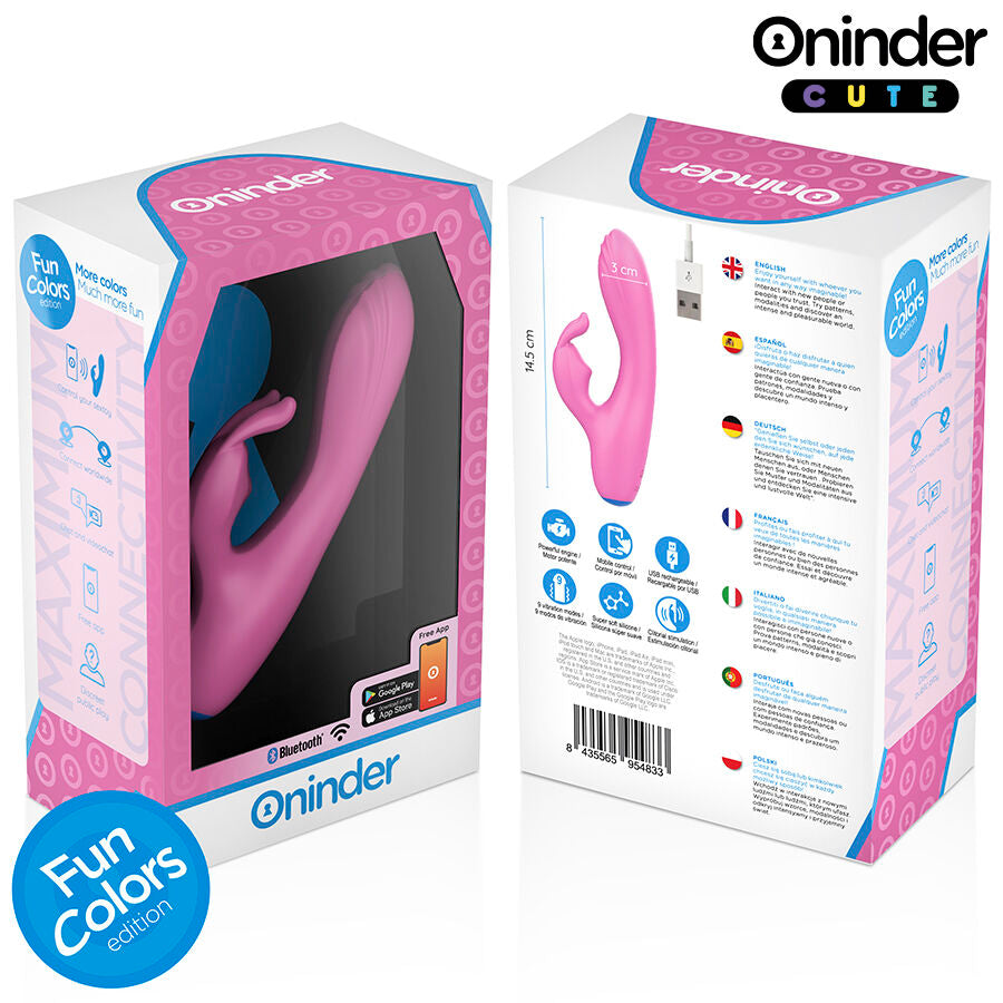 ONINDER CUTE - LOVE BUNNY VIBRATORE PUNTO G E CLITORIDE APP GRATUITA ROSA