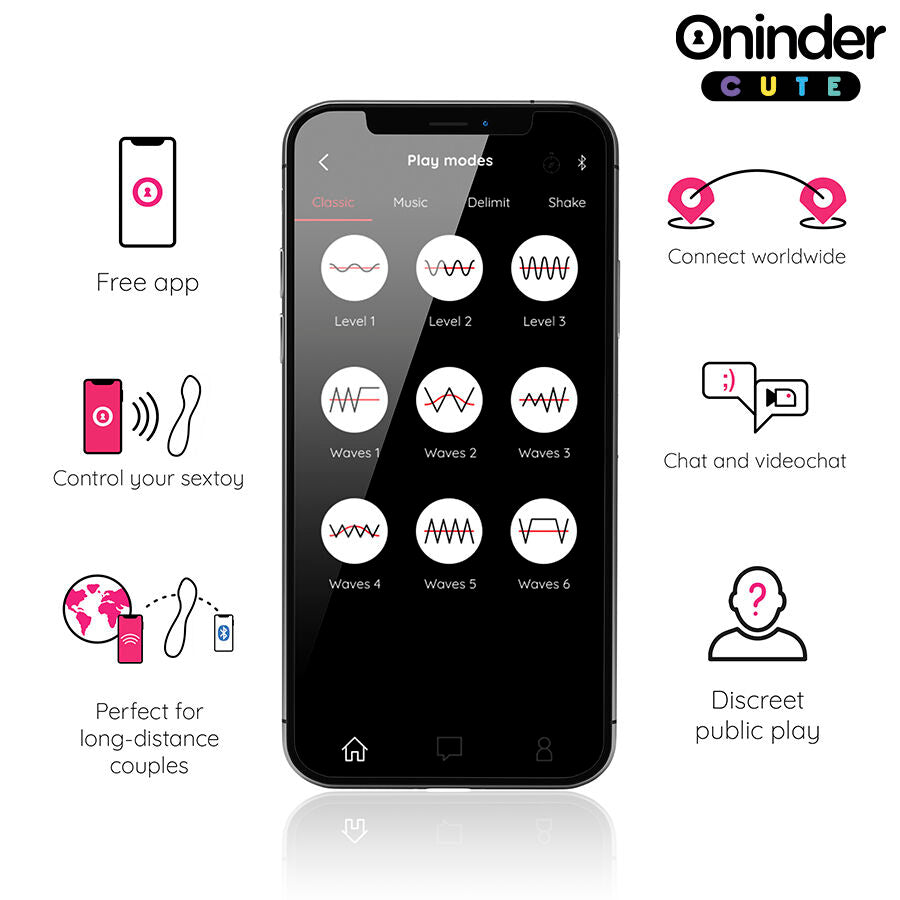 ONINDER CUTE - LOVE BUDDY VIBRATORE PUNTO G FUNZIONE TAPPING CON APP GRATUITA