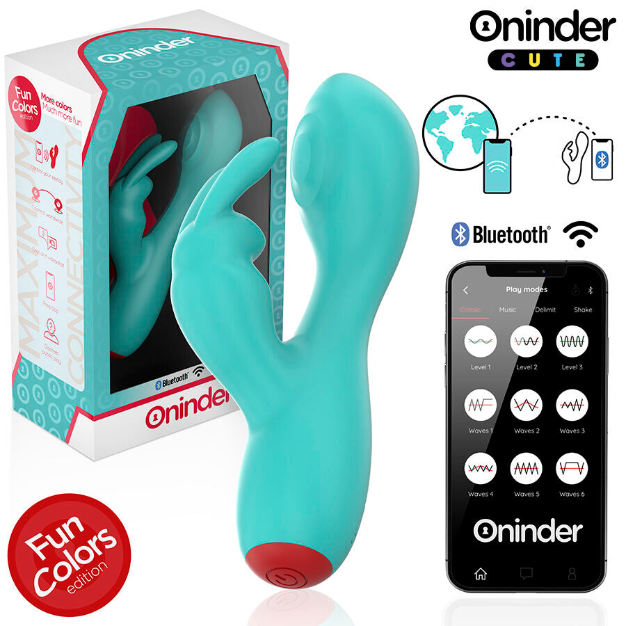 ONINDER CUTE - LOVE BUNNY VIBRATORE PUNTO G E CLITORIDE APP GRATUITA VERDE