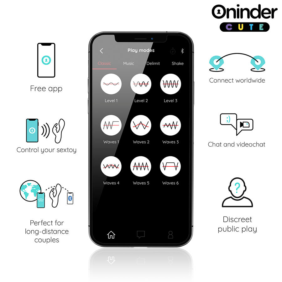 ONINDER CUTE - LOVE BUNNY VIBRATORE PUNTO G E CLITORIDE APP GRATUITA VERDE