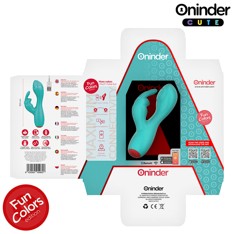 ONINDER CUTE - LOVE BUNNY VIBRATORE PUNTO G E CLITORIDE APP GRATUITA VERDE