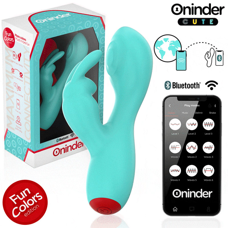 ONINDER CUTE - LOVE BUNNY VIBRATORE PUNTO G E CLITORIDE APP GRATUITA VERDE