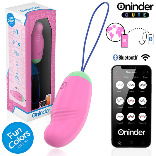 ONINDER CUTE - OVETTO VIBRANTE E ROTANTE IN SILICONE CON APP GRATUITA