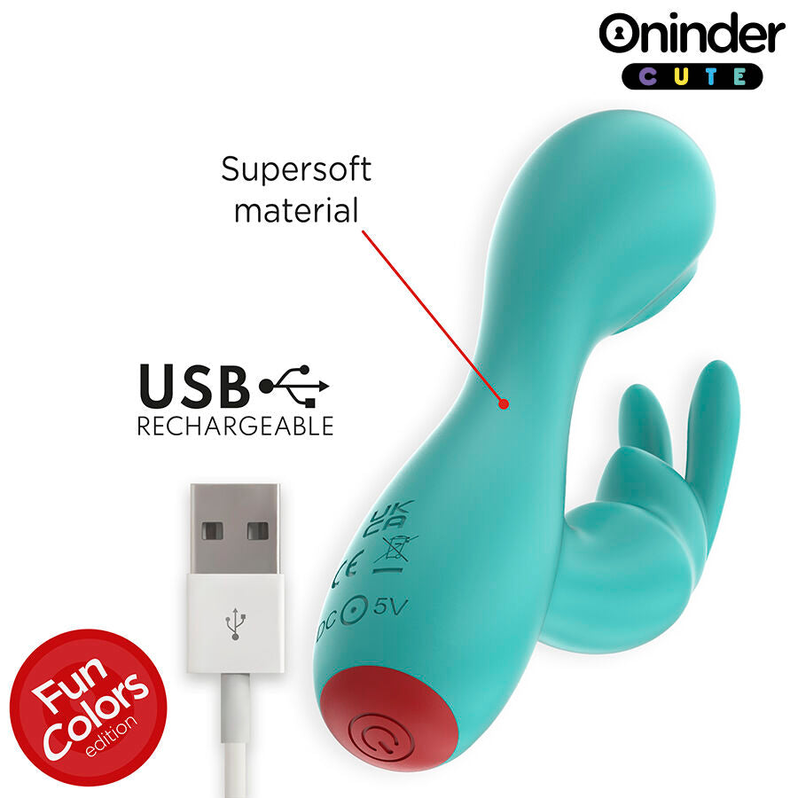 ONINDER CUTE - LOVE BUNNY VIBRATORE PUNTO G E CLITORIDE APP GRATUITA VERDE