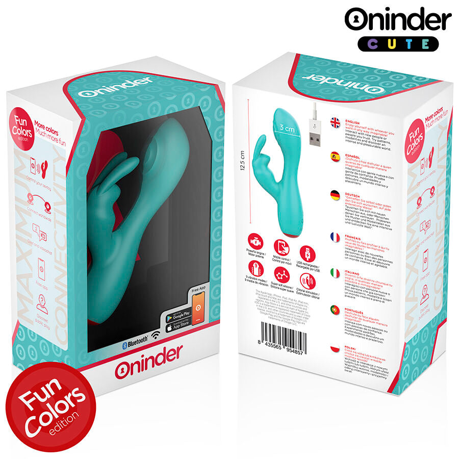 ONINDER CUTE - LOVE BUNNY VIBRATORE PUNTO G E CLITORIDE APP GRATUITA VERDE
