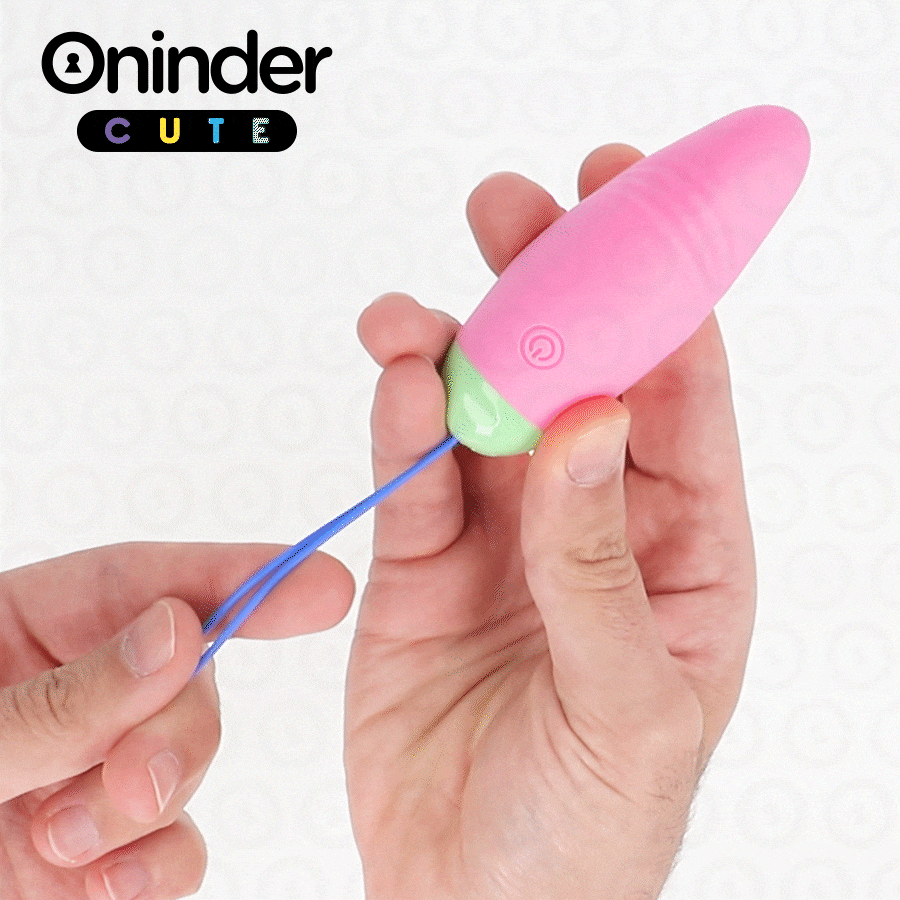 ONINDER CUTE - OVETTO MOVIMENTO VIBRO ONDA IN SILICONE CON APP GRATUITA ROSA/VERDE