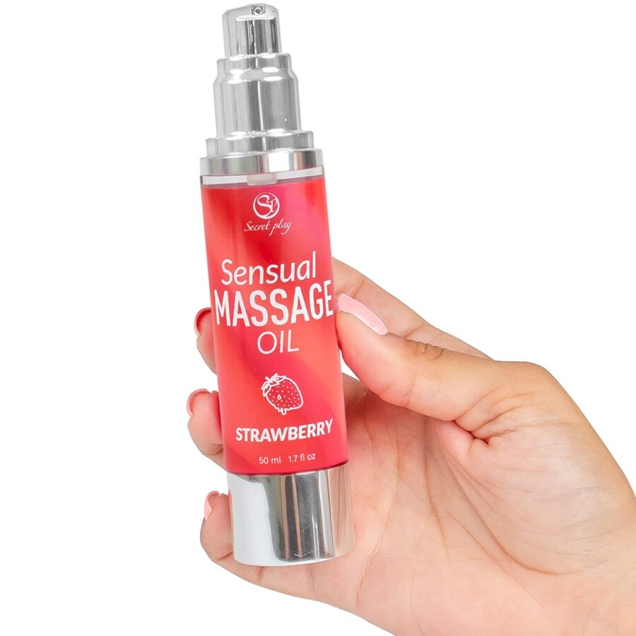 SECRETPLAY - OLIO DA MASSAGGIO ALLA FRAGOLA 50 ML