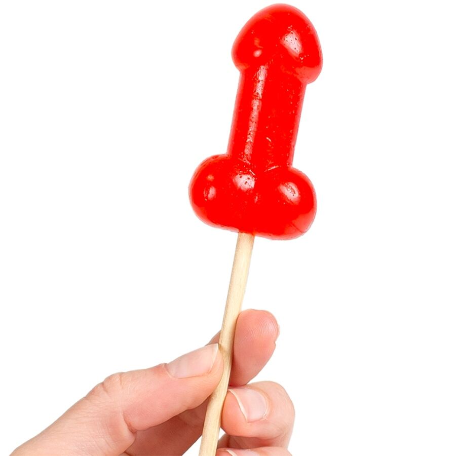 SECRETPLAY - LECCA-LECCA A FORMA DI PENE DI CARAMELLA ALLA CILIEGIA RISCALDANTE PICCANTE