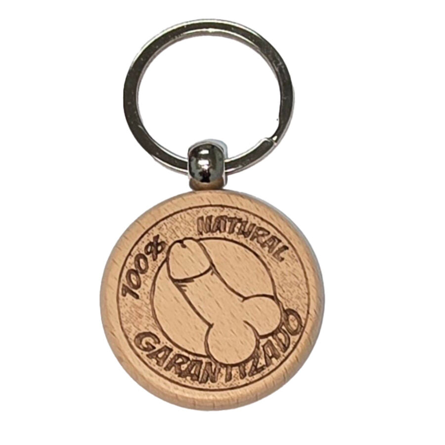 PORTACHIAVI PENE IN LEGNO, INTAGLIATO A MANO, REGALO MALIZIOSO