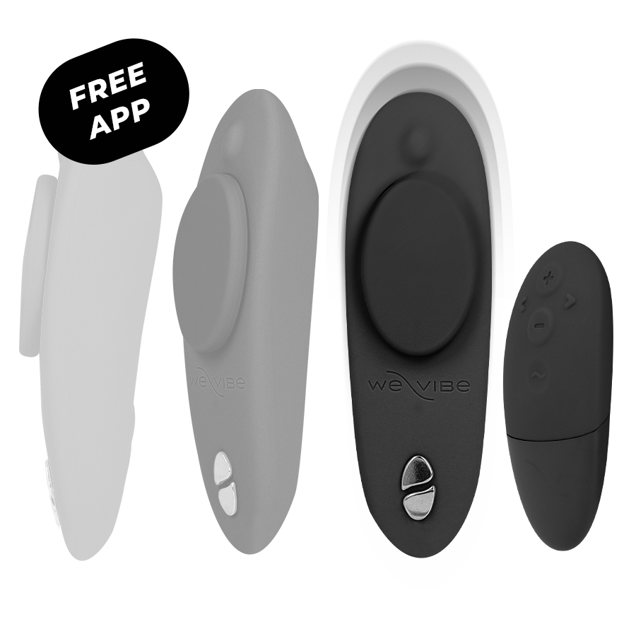 WE-VIBE - MOXIE  VIBRATORE CLITORIDEO INDOSSABILE NERO