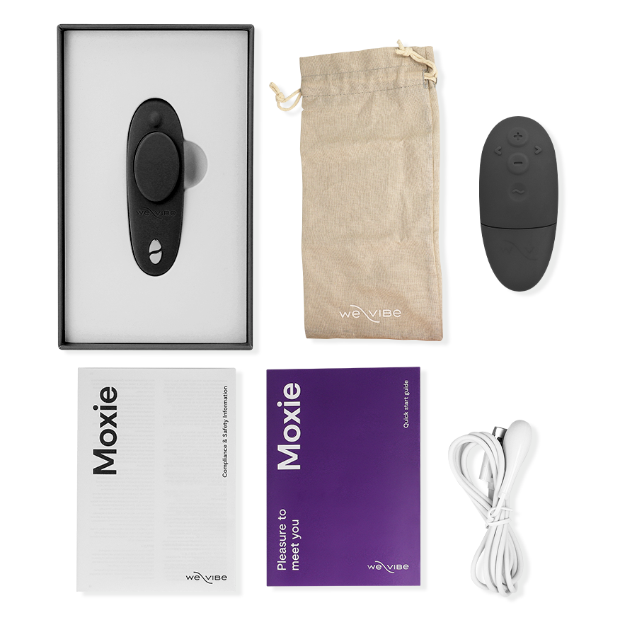 WE-VIBE - MOXIE  VIBRATORE CLITORIDEO INDOSSABILE NERO