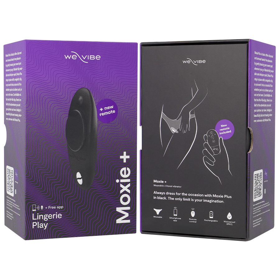 WE-VIBE - MOXIE  VIBRATORE CLITORIDEO INDOSSABILE NERO