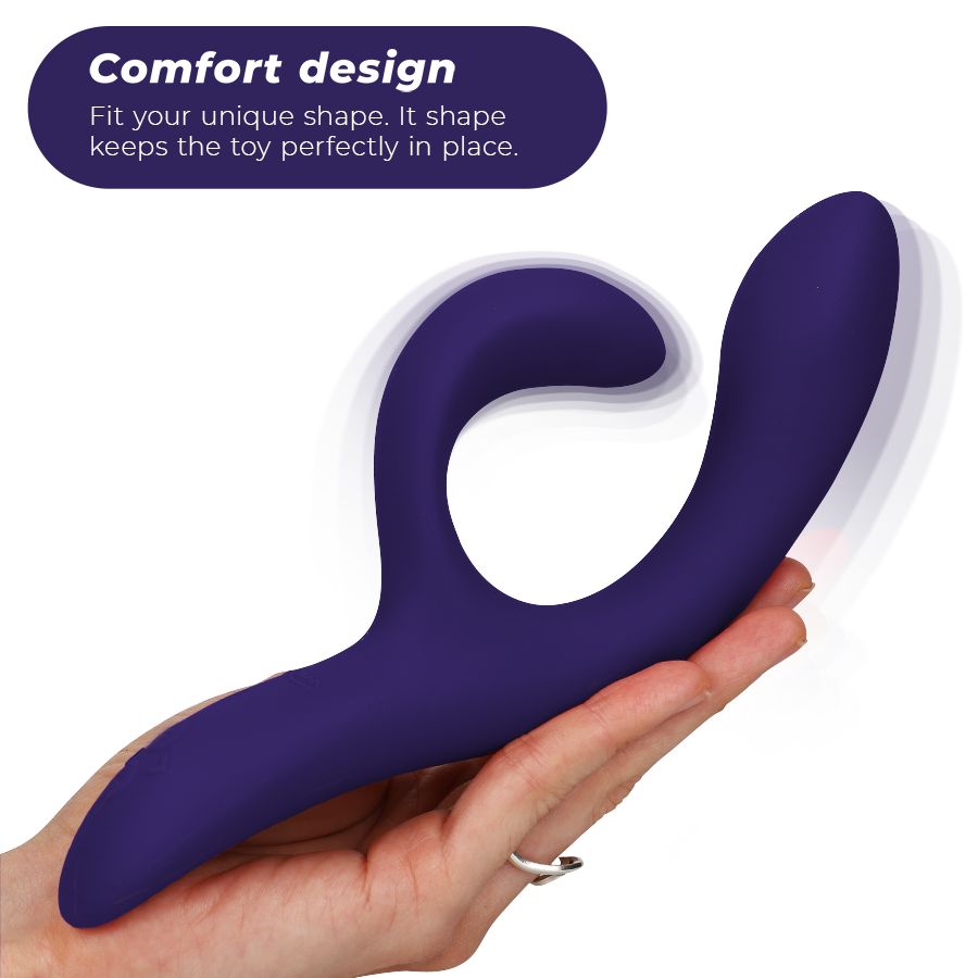 WE-VIBE - NOVA 3 VIBRATORE RABBIT IN SILICONE CON APP BLU NOTTE