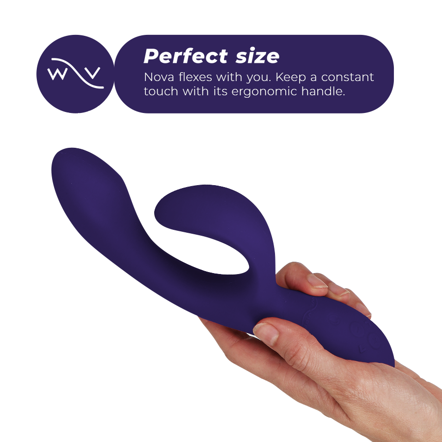 WE-VIBE -  NOVA 3 VIBRATORE RABBIT IN SILICONE CON APP BLU NOTTE