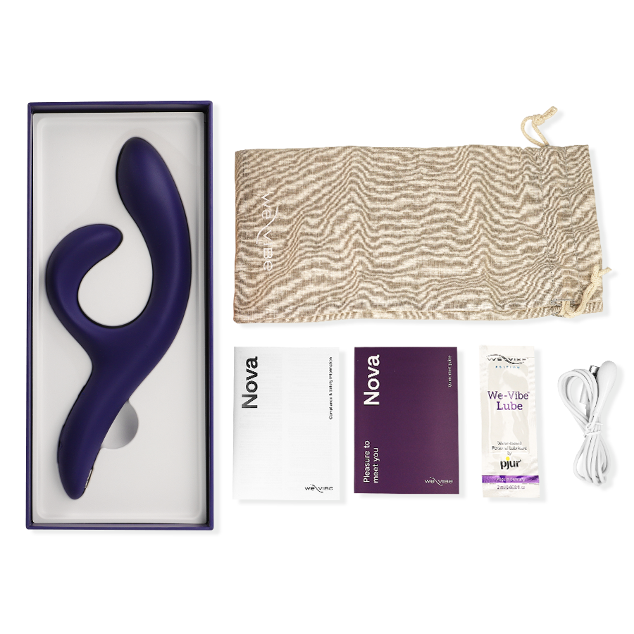 WE-VIBE -  NOVA 3 VIBRATORE RABBIT IN SILICONE CON APP BLU NOTTE