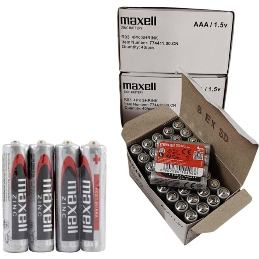 MAXELL - BATTERIA ALCALINA AAA R03 RETRATTILE*4