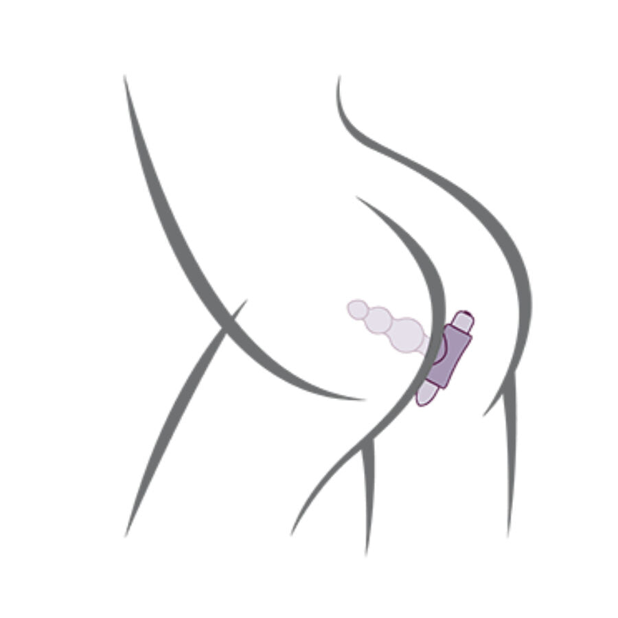 ROCKS-OFF - PETITE SENSATIONS BUBBLES PLUG ANALE VIBRANTE DESIGN PROGRESSIVO NERO