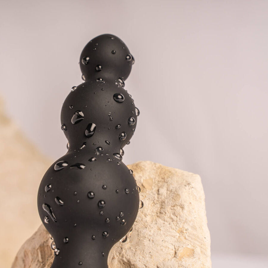ROCKS-OFF - PETITE SENSATIONS BUBBLES PLUG ANALE VIBRANTE DESIGN PROGRESSIVO NERO