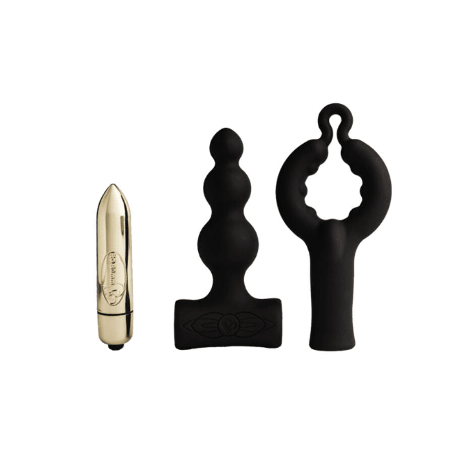 ROCKS-OFF - PETITE SENSATIONS BUBBLES PLUG ANALE VIBRANTE DESIGN PROGRESSIVO NERO