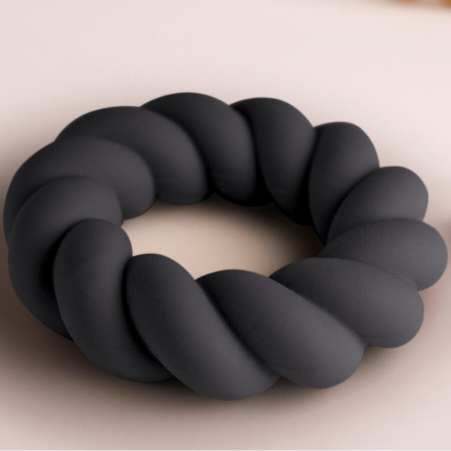 ROCKS-OFF - TWIST ANELLO MASTURBATORE IN SILICONE NERO