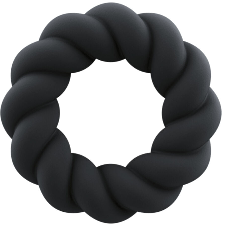 ROCKS-OFF - TWIST ANELLO MASTURBATORE IN SILICONE NERO