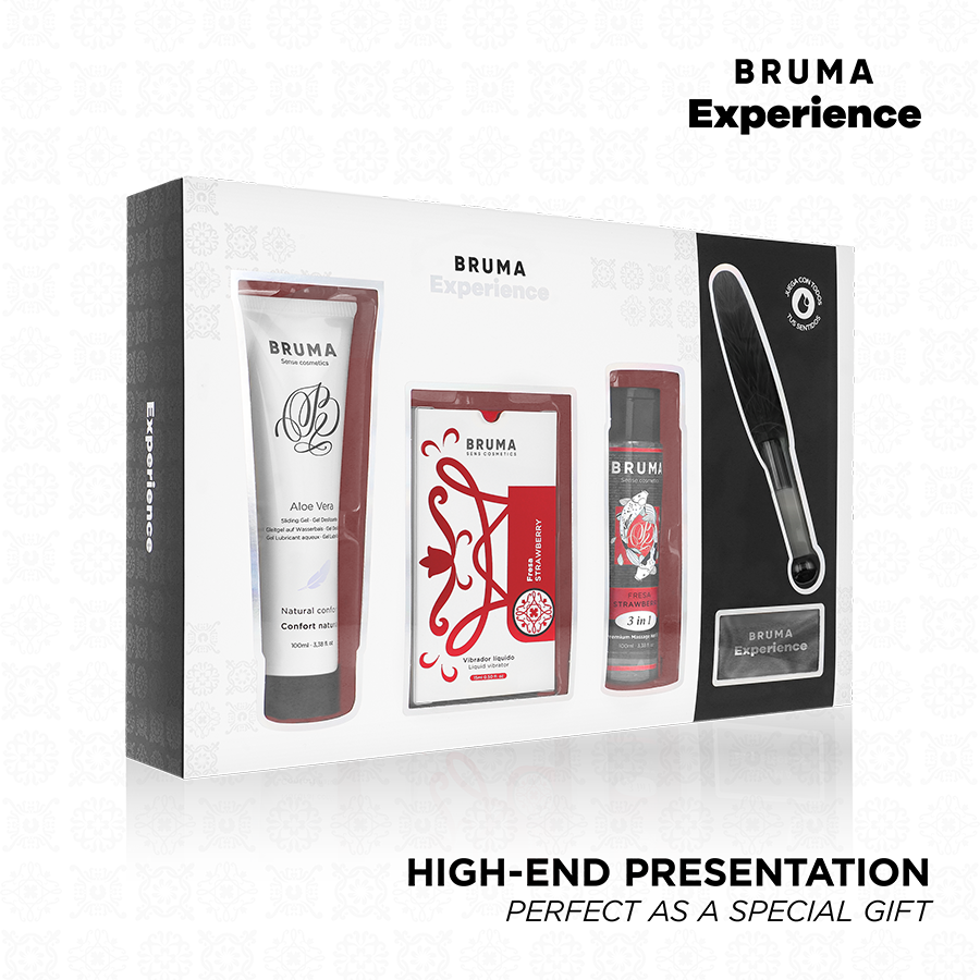 BRUMA XPERIENCE - KIT SWEET TEMPTATION VIBRO-ORGASMIC AROMA FRAGOLA