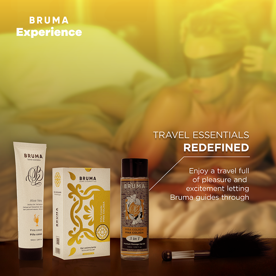 BRUMA XPERIENCE - KIT SWEET TEMPTATION ORGASM BOOSTER AROMA PINA COLADA