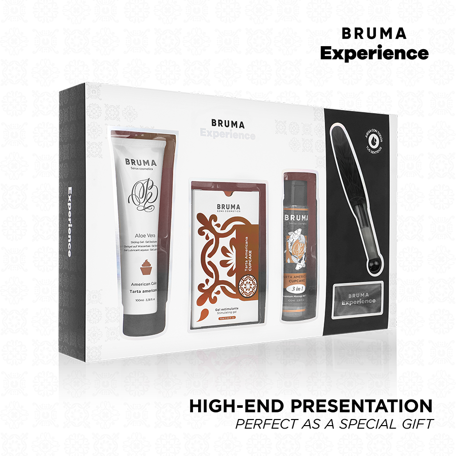 BRUMA XPERIENCE - KIT SWEET TEMPTATION ORGASM BOOSTER AROMA CUPCAKE