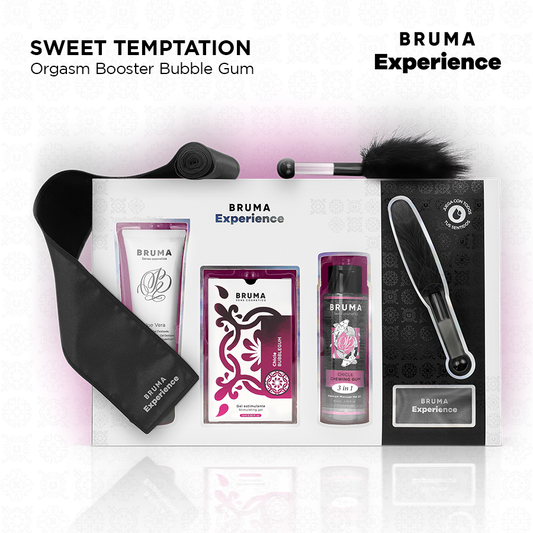 BRUMA XPERIENCE - KIT SWEET TEMPTATION ORGASM BOOSTER AROMA BUBBLEGUM