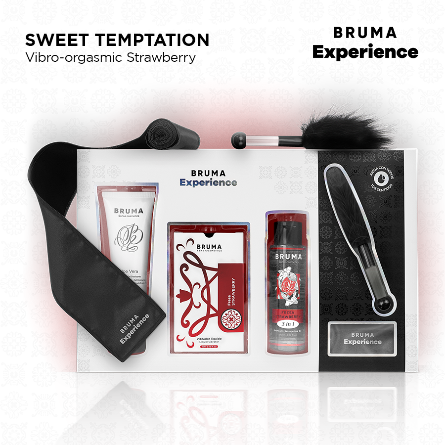 BRUMA XPERIENCE - KIT SWEET TEMPTATION VIBRO-ORGASMIC AROMA FRAGOLA