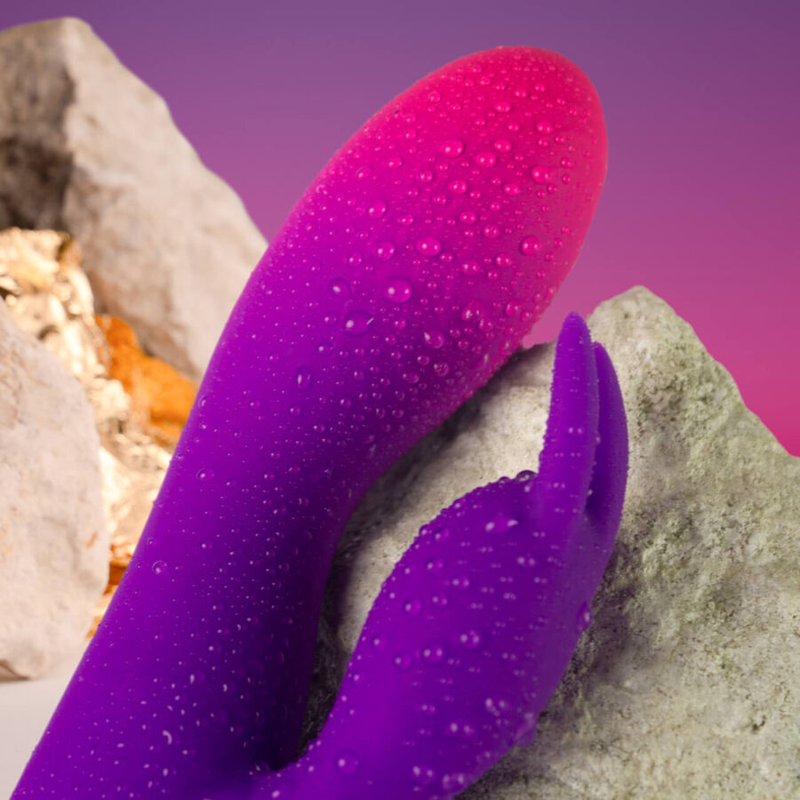 ROCKS-OFF - GLO-GIRL VIBRATORE RABBIT VIOLA
