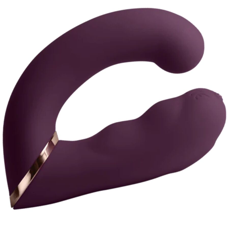 ROCKS-OFF - GEMINI DOPPIO VIBRATORE STIMOLATORE CLITORIDE E PUNTO G VIOLA